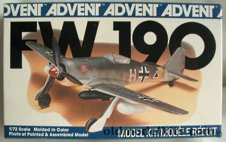 Revell 1/72 Focke-Wulf FW-190 - Advent Issue, 3305 plastic model kit